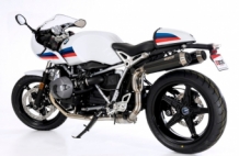 BOS SSEC GT (2-2) Carbon Steel Einddemper Set met Euro4 Keuring BMW R nine T (alle Modellen) 2017- 2019
