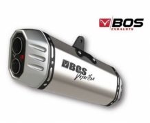 BOS Desertfox Shot Blasted RVS Matt Einddemper met E-keur voor Triumph Tiger 1200 Explorer 2012 > 2017