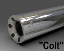 ByKern Premium RVS Polished Einddemper Set (L+R) met regelbaar geluidssysteem met E-keur Harley Davidson Touring 2009 > 2016