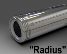 ByKern Premium RVS Polished Dubbele Einddemper met E-keur incl. regelbaar geluidssysteem HD Dyna FXDF / FXDLS / FXDWG  2008 2017