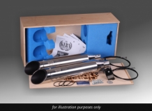 ByKern Premium RVS Polished Dubbele Einddemper met E-keur incl. regelbaar geluidssysteem HD Dyna FXDF / FXDLS / FXDWG  2008 2017