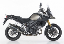 BOS Desert Fox Carbon Steel Einddemper met E-keur Suzuki DL 1000 V-Strom 2014-2016