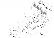 Akrapovic Voorbochten Titanium zonder E-keur  BMW S 1000 R 2014 2016