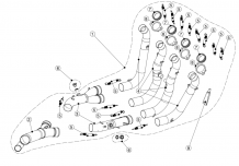 Akrapovic Titanium Voorbochten BMW S 1000 R 2017 > 2020