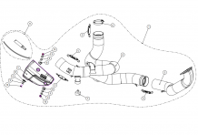 Akrapovic Voorbochten Katvervanger Titanium Ducati Multistrada 1200 / S 2015 2017