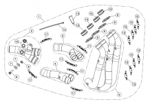 Akrapovic Voorbochten Katvervanger Titanium Honda CBR1000RR 2017 2019