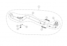 Akrapovic RVS Voorbochten zonder E-keur Honda X-Adv 2017 > 2020