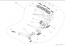 Akrapovic Voorbocht RVS zonder E-keur Kawasaki Z1000 2010 2013