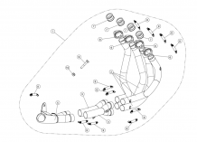 Akrapovic Bochtenset RVS Kawasaki Z900 2017 2019