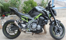 Endy Force 1 RVS Einddemper met E-keur Kawasaki Z 900 2017 2019