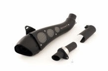 HP Corse Hydroform Classic Line RVS Black Slip-on Einddemper Low Position met E-keur Ducati Scrambler 2015 > 2020