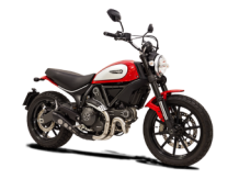 HP Corse Hydroform Classic Line RVS Black Slip-on Einddemper Low Position met E-keur Ducati Scrambler 2015 > 2020
