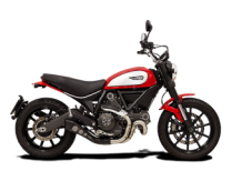 HP Corse Hydroform Classic Line RVS Black Slip-on Einddemper Low Position met E-keur Ducati Scrambler 2015 > 2020