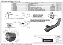 HP Corse Hydroform RVS Black Slip-on Einddemper met E-keur Kawasaki Z 750 '07 - '14