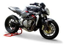 HP Corse Hydroform RVS Black Slip-on Einddemper met E-keur MV Agusta Brutale 910 2006 > 2009