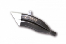 Ixrace Z7 Series RVS Black Double Exit Einddemper met E-keur Kawasaki Z900 2017 > 2019