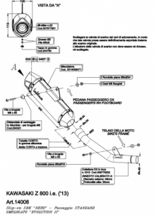 Leovince Nero RVS Slip-on Einddemper met E-keur Kawasaki Z800 2013 > 2016