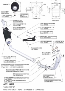 Leovince Nero RVS Compleet Uitlaatsysteem met E-keur Yamaha MT-07 2014-2020