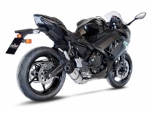 Leovince LV One Evo RVS Compleet 2in1 Uitlaatsysteem met Euro4 Keuring incl. Katalysator Kawasaki Ninja 650 2017 > 2020