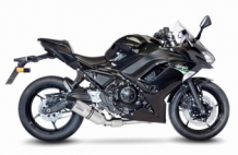Leovince LV One Evo RVS Compleet 2in1 Uitlaatsysteem met Euro4 Keuring incl. Katalysator Kawasaki Ninja 650 2017 > 2020