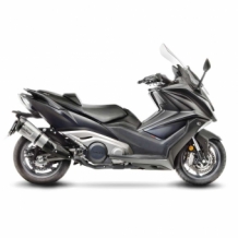 Leovince Factory S RVS Slip-on Einddemper met E-keur Kymco AK550 ABS 2017 > 2020