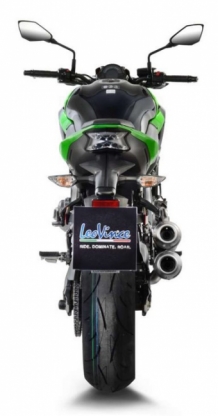Leovince GP Duals RVS Slip-on Einddemper met E-keur Kawasaki Z900 2017 > 2019