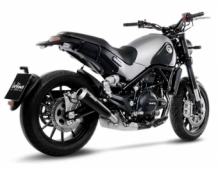 Leovince GP One RVS Black Slip-on Einddemper Euro4 Gekeurd BENELLI LEONCINO-TRAIL 500 2017 > 2020