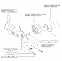 Leovince Additional Slip-on Extension Tip Yamaha XJ6 / Diversion 2009 > 2015