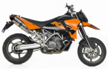 Leovince LV One Evo RVS dubbele Einddemper (L+R) met E-keur KTM 990 SMR / SM 2008 > 2012