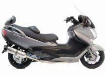 Leovince LV One Evo RVS Compleet 2in1 Uitlaatsysteem met E-keur Suzuki BURGMAN 650 2013 > 2016