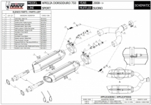 Mivv Suono RVS Slip-on dubbele Einddemper (L+R) Set Aprilia Dorsoduro 750 2008 > 2016