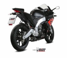 Mivv Delta Race RVS Black Slip-on Einddemper met E-keur Euro4 Aprilia RS 125 (4 stroke) 2017 > 2020
