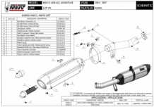 Mivv Suono RVS Black Slip-on Einddemper met E-keur BMW R 1200 GS / Adventure 2004 > 2007