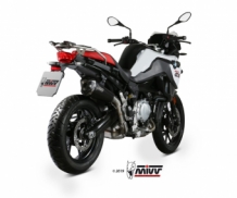 Mivv Delta Race RVS Black Slip-on Einddemper met E-keur BMW F 750 GS 2018 > 2021