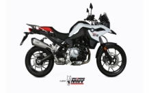 Mivv Delta Race RVS met Carbon Endcap Slip-on Einddemper met E-keur Euro4 BMW F 750 GS 2018 > 2020