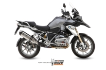 Mivv Speed Edge RVS met Carbon Endcap Slip-on Einddemper met E-keur Euro3 en Euro4 BMW R 1200 GS 2013 2017