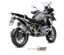 Mivv Speed Edge RVS met Carbon Endcap Slip-on Einddemper met E-keur Euro3 en Euro4 BMW R 1200 GS 2013 2017