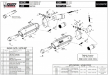 Mivv Suono RVS 2x Slip-on Einddemper (L+R) Set met E-keur Ducati Monster 1100 2008 > 2010