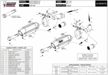 Mivv Suono Full Titanium Dubbele Slip-on Einddemper (L+R) Set met E-keur Ducati Monster 795 2012 > 2014