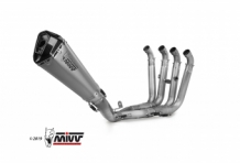 Mivv Delta Race Full Titanium Compleet 4in2in1 Uitlaatsysteem zonder E-keur Kawasaki ZX-10 R 2016 > 2021