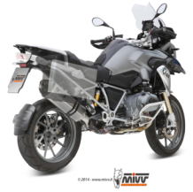 Mivv Speed Edge RVS met Carbon Endcap Slip-on Einddemper met E-keur Euro3 en Euro4 BMW R 1200 GS 2013 2017