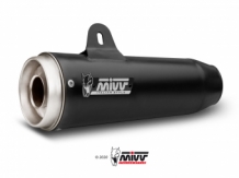 Mivv Ghibli RVS Black Dubbele Slip-on Einddemper (L+R) Set met E-keur V7 CLASSIC / SPECIAL 2008 > 2016