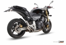 Mivv Double Gun Full Titanium Slip-on Einddemper met E-keur Honda Hornet 600 2007 > 2013