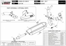Mivv Suono RVS Slip-on Einddemper met E-keur Honda CB 1000 R 2008 > 2017