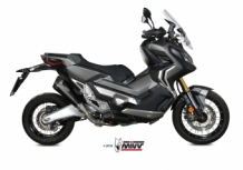Mivv Delta Race RVS Black Slip-on Eindemper Euro4 gekeurd Honda X-Adv 750 2017 > 2020