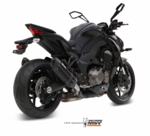 Mivv Suono RVS Black Slip-on Dubbele Einddemper (L+R) met E-keur KAWASAKI Z 1000 2014 > 2020