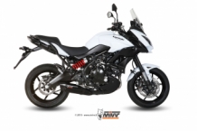 Mivv Suono RVS Black Compleet 2in1 Uitlaatsysteem met E-keur Kawasaki Versys 650 2015 > 2021