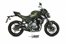 Mivv Carbon Oval Compleet Uitlaatsysteem met E-keur Kawasaki Z650 2017 > 2020