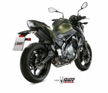 Mivv Titanium Oval Compleet Uitlaatsysteem met E-keur Kawasaki Z650 2017 > 2020