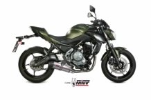 Mivv Titanium Oval Compleet Uitlaatsysteem met E-keur Kawasaki Z650 2017 > 2020